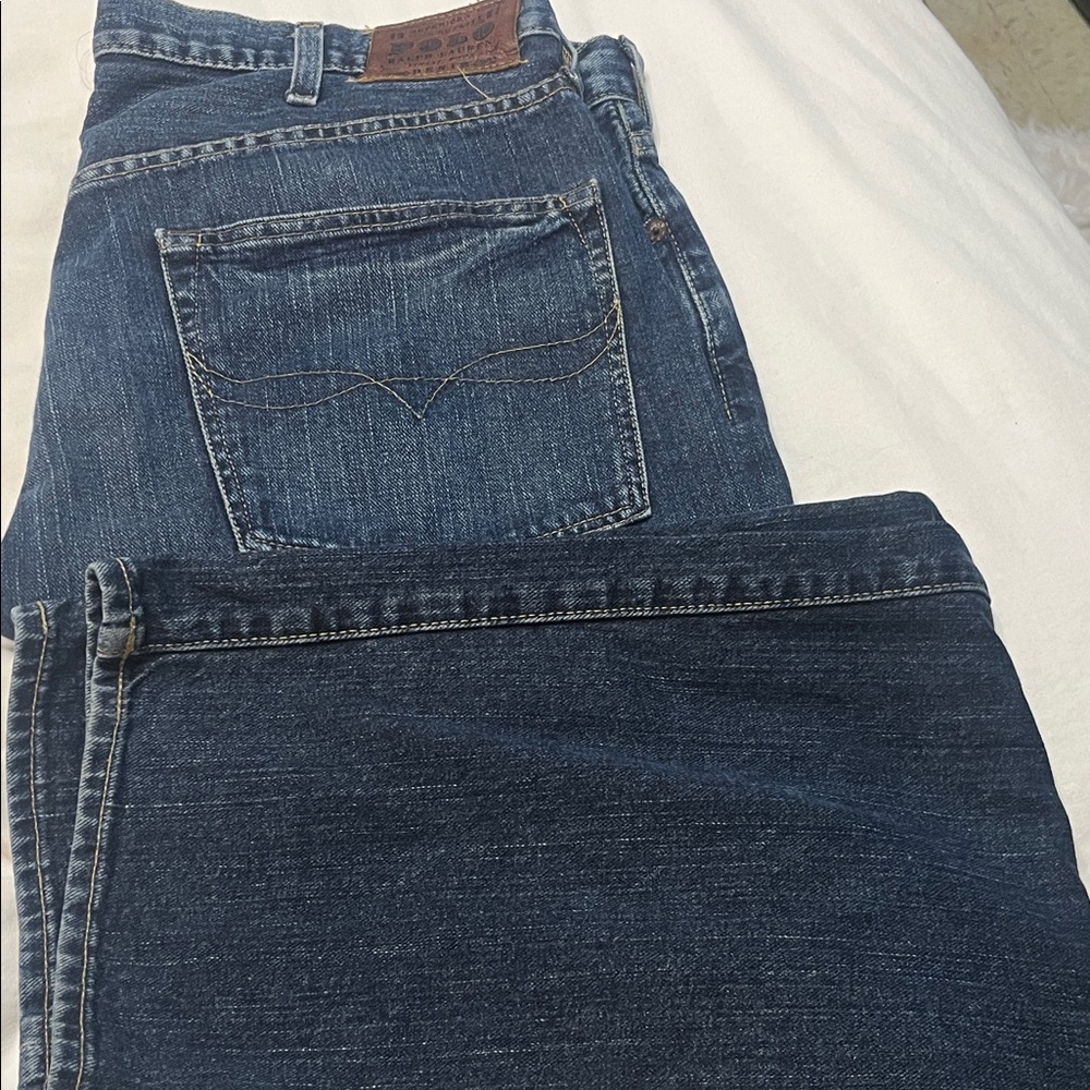 Ralph Lauren Men's Dark Indigo Straight Jeans